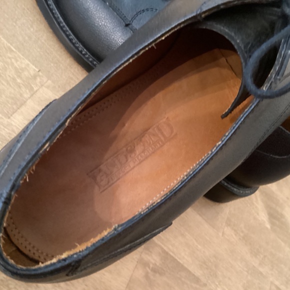 Lands’ End Men’s Black Leather Oxford Size 12M main image 4